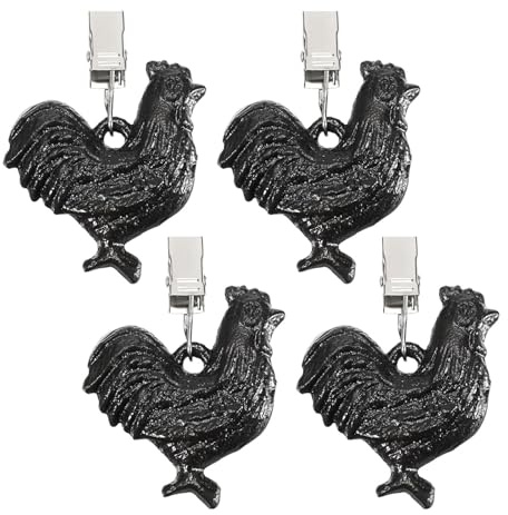 LOVIVER Lot de 4 Pinces à Linge pour nappes, Poids de Table Professionnels et Robustes, pour la Maison