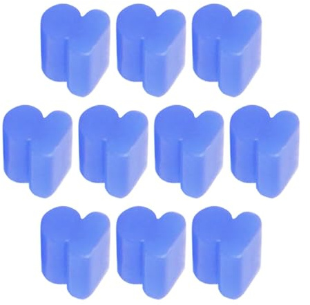 10x Alto Horns Silicone Pads Buffering Stop for Brass Euphonium Tuba Trumpet 3.5mm Blue