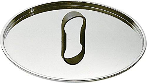 Alessi 90200/28 L La Cintura di Orione Deckel - Edelstahl 18/10, glänzend polierte -senseite und Innenseite, Silber