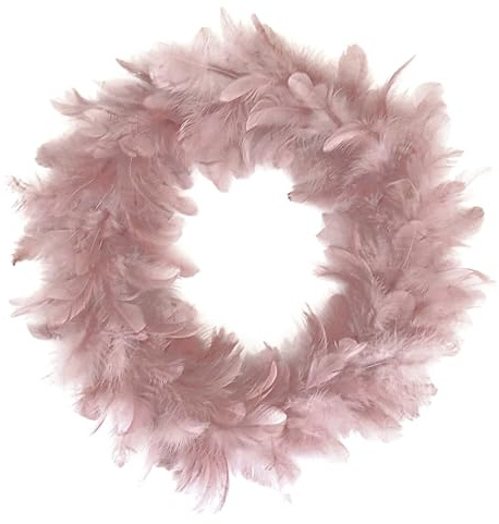 Federkranz Rosa Ostern Deko 35 cm