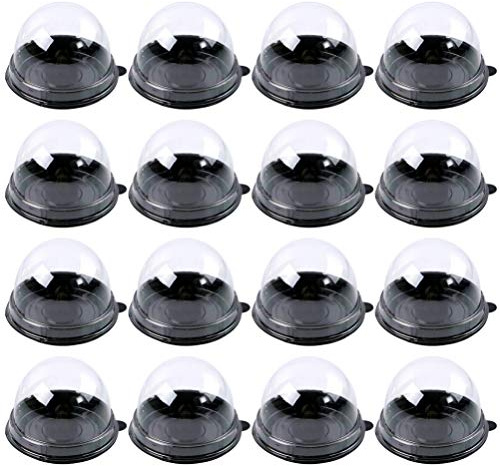 Holibanna 200Pcs Blister Box Packaging 7X7X2In Transparent Mini Cake Boxes Individual Cupcake Containers for Wedding Birthday Party Dessert Storage | Transparent, 7x7x5cm, Mooncake Single Cupcake Containers, Dessert Containers, for Wedding Birthday Party Baking Packaging