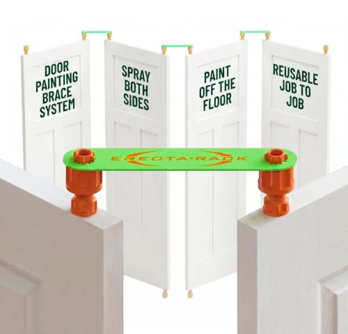 Erecta-Rack Door Painting Stand For Up to 10 Full-Size Doors, Vertically Prep, Spray, Paint & Dry Multiple Doors on Both Sides, Secure Door Holder for Painting