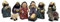 ICE TOYS Ensemble de 9 personnages pour crèche (lot crèche)