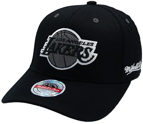 Mitchell & Ness Curved Classic Red Snapback - Eazy B&W