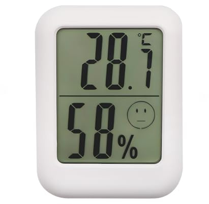 Termómetro digital para habitación, termómetro interior, higrómetro, medidor de temperatura, humedad, termómetro digital, mini monitor de temperatura, sala de estar, monitor de clima