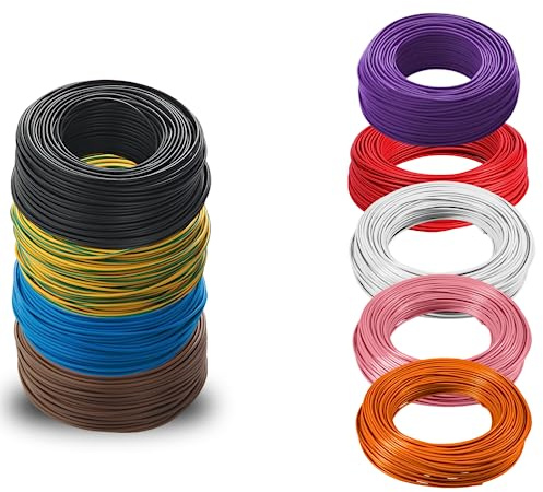 CAVO ELETTRICO FS17 SEZIONI 1.5-2.5 - 4-6 MM² UNIPOLARE 20 METRI (1X2,5 mm², Nero)
