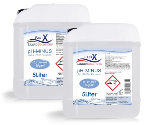 pH-Minus Regulator 10 Liter Kanister – Effiziente pH-Wert Senkung für Pools & Spas (2x5 Liter)