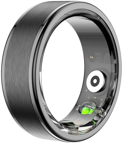findtime Smart Ring Android Pulsmesser Schrittzähler Smartring iOS Fitness Tracker Ring Kalorienzähler Smartringe für Herren Damen Herzfrequenz Schlaftracker Fitness Ring Sport Aktivitätstracker