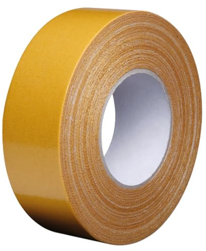 Abacus Range Double Sided Tape Heavy Duty 50mm x 10m | Extra Strong Carpet Tape for Rugs Mats Floors | Multipurpose Adhesive for Wood Laminate Tile Vinyl DIY Mounting | Low Residue Removable