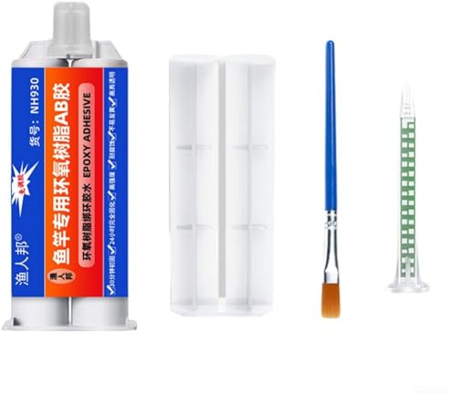 Kit de réparation pour canne à pêche 50 ml Colle époxy pour cannes métalliques transparentes et (transparentes)
