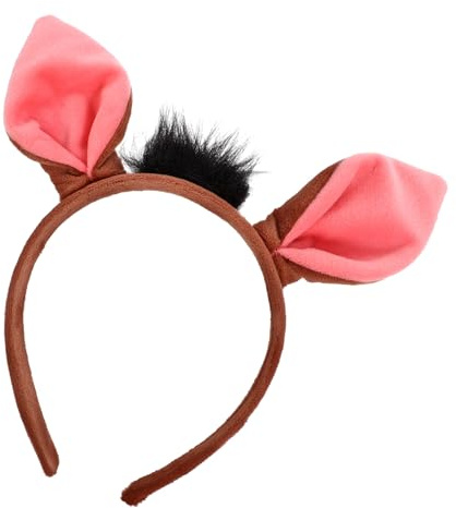 PLAFOPE Warzenschweinohren Haarreif Kinder Weich Leicht Cosplay Kostüm Party Stirnband