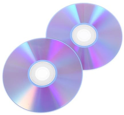 SHINEOFI 2 Pièces Lot de disques enregistrables Vierges DVD/CD compatibles multiformats pour Enregistrement Audio et données Support fiable pour préservation Long Terme (2 pcs)