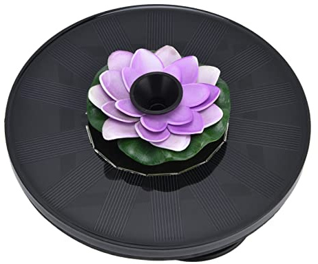 Cryfokt Fontaine Solaire, Pompe à Eau, Mini Fontaine Flottante D'extérieur, Respectueuse de l'environnement, pour Bain d'oiseaux, Jardin, étang, Piscine (#3)
