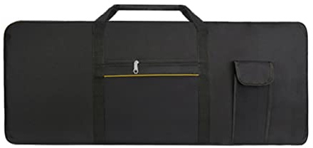 Bolsa de piano eléctrico para teclado de 61 teclas, funda de transporte acolchada portátil de tela Oxford con asa, bolsa de piano eléctrico