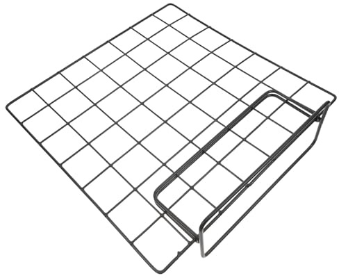Cabilock Soporte de Mesa Rejilla Metálica Negra 35X35 CM para Exhibición de Fotos y Joyería Organizador de Escritorio Portátil para Mercado y Decoración 2 Piezas