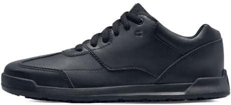 Shoes for Crews Women's Slip-Resistant Work Sneakers – Comfortable, Water-Repellant, Non-Slip, Removable Insoles – Ideal for Restaurant, Catering Kitchen, Chef-Footwear, Waitress – Liberty Black