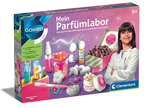 Clementoni Clementoni-59070.4 Galileo 59070.4-Il Mio Laboratorio di Parfuemlabor per esperimenti a Partire dagli 8 Anni, Multicolore, 59070