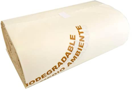 Bolsas de basura ecológicas. orgánicas. Son biodegradables-compostables para cubo doméstico de 30 litros. 55x60 cms. Pack 5 rollos. 20 bolsas por rollo