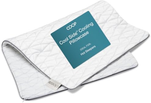 Coop Home Goods Cool Side Pillowcase, King Size Cooling Pillow Case for Hot Sleepers, Two-Sided Pillow Covers, Cozy Side & Cool Side, Ultra Soft Lulltra Cool Technology