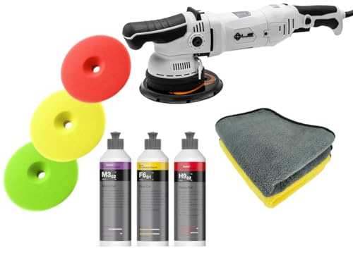 ADVANTUSE Poliermaschinen Set Liquid Elements T5200 Sets - (Set mit 3 Polituren und 3 Pads)