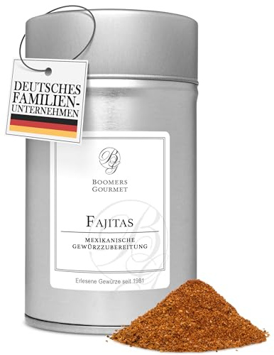 Boomers Gourmet - Fajita Gewürzmischung I Fajita Gewürz, mexikanische Gewürzmischung für Rind- oder Hühnerfleisch - 110 g