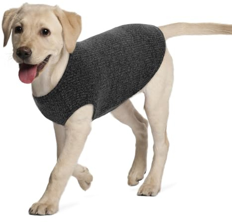 Hundeshirt für Mittelgroße Hunde | Sommer Hund T-Shirt Atmungsaktiv & Leicht | Weich & Bequem, Rundhals Design | Hunde Bekleidung | Schlanke Labrador Retriever, Golden Retriever (Schwarz XXL)