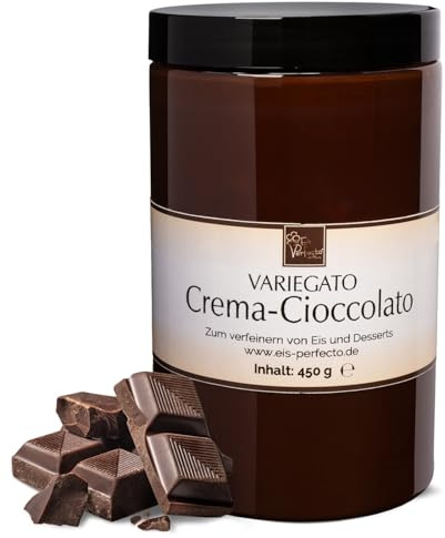 Crema-Cioccolato Variegato zum marmorieren für selbstgemachtes leckeres Milcheis │ MEGA GESCHMACK│ Auch super lecker in Desserts und Torten uvm. │ Inhalt 450 g
