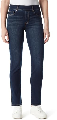 Gloria Vanderbilt Women's Shape Effect Pull On High Rise Straight Leg Jean Standard