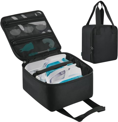 Beautyflier Nose Cleaner Storage Bag, Travel Case for Navage Nasal Irrigation System, Countertop Caddy Portable Neti Pot Carrying Bag, Protective Nose Cleaner Bag with Hanging Strap (Bag Only)