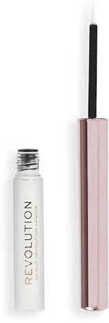 Makeup Revolution, Super Flick Liquid Eyeliner, Highly Pigmented, White, 2.4 ml