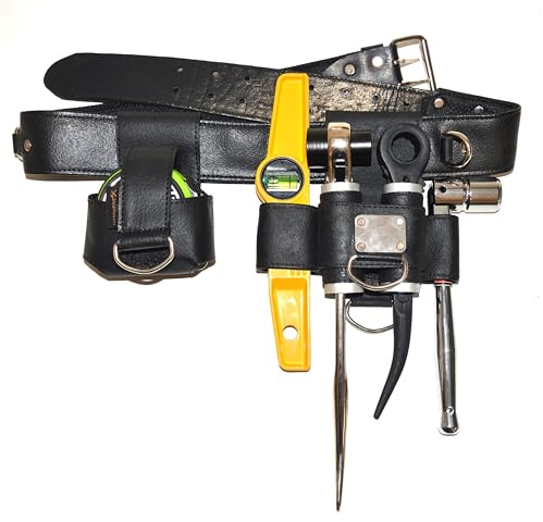 Scaffolder's Tool Belt Set - Tape, Level, & Scaffold Spanner Holders (R57)