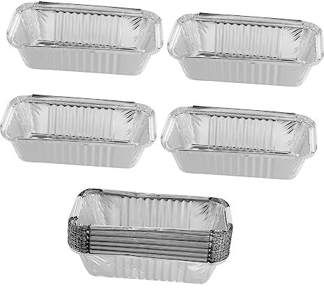 Ciieeo Boîtes Aluminium Jetables Barbecue 670 Ml 25 Pièces sans Couvercle Conteneurs Alimentaires Écologiques Usage Unique Fêtes Cuisine Pratique Entretien Rapide
