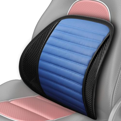 Salyeeluly Lordosenstütze Auto | Weiche Rückenstütze, Lendenkissen, Lendenkissen Rückenstütze Taille, Lendenwirbelstütze für Autositz, Bürostuhl, Rollstuhl, mit Riemen