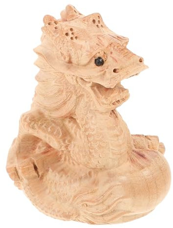 MAGICLULU Schreibtisch-Drachen-Dekoration Aus Holz Im Chinesischen Stil Dekoration Für Zuhause Und Büro Einzigartiges