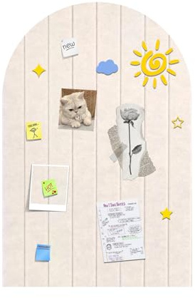 Tableau d'affichage pliable 60x40cm, feutre épais de 0,9 cm, grand tableau en liège avec autocollant, panneaux muraux décoratifs à lattes pour bureau, chambre, salon, Chambre d'enfant-beige