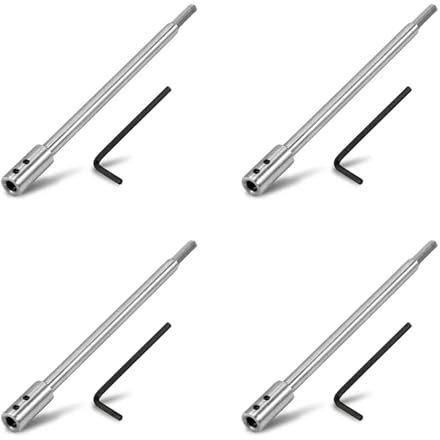 4Pcs High Carbon Steel Drill Bit Extension Rod 6-11/16In With Secure Locking Mechanism Suitable For Hard To Reach Areas
