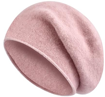DiaryLook Beanie Damen Mütze Baumwollmütze Weich Bequem cap damen perfekt für Winter,Rosa