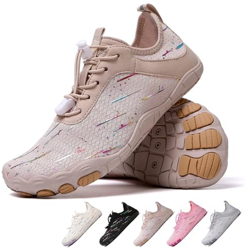 Hiking Footwear Barefoot for Womens Men,Quick Dry Water Shoes,Beach Pool Aqua Swim Surf Hiking Walking Shoes,Non-Slip Athletic Footwear Wide Toe Water Shoes