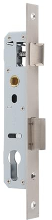 ACESOME Cerradura de marco tubular, cerradura insertable de aluminio, cerradura de puerta para casa y puerta de jardín, cerradura insertable para puerta interior (20MM diámetro del pasador)