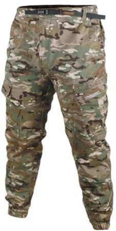 Hommes Cargo Pantalons Bermudas des Sports Camping Randonnée Camouflage Short Coton 8307 C37 Camo L