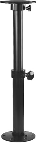 Flylin Verstellbares Tischbein, Tischbeine höhenverstellbar Möbelfüße 450-700Mm 360 ° Drehbar Metall Ersatz Stützfüße Beine Verstellbar Schwarz Möbelbeine für Wohnwagen Baldachin Balkon