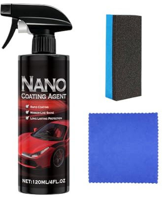 Spray Protector Para Coches - 120 ml Pulidor Y Protector De Pintura,Limpiavidrios,Para Mantenimiento En Taller Garaje y Exteriores: Coche Camioneta SUV Moto