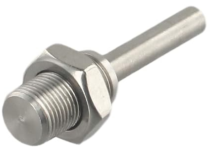 MeevrgR Z011 - Portabrocas manual de metal, aleación de zinc, autocentrante, de tres mandíbulas, para taladros eléctricos, rosca de 12 x 1 mm, varilla de conexión de 5,2 cm