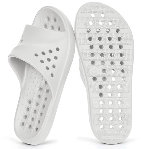 Gaatpot Chaussures de Douche avec Trous de Drainage Mixte,Beige,38/39 EU