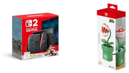 Nintendo Switch 2 Mario Kart World + Caméra Plante Piranha