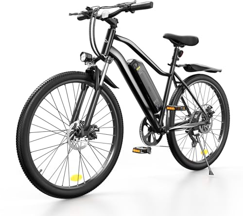 Finbike EB3S E-Bike für Erwachsene, 100 km Max Reichweite, Elektrofahrräder mit 4 Stunden Schnellladung, 26 Zoll E Bike Mountainbike mit 36V 15Ah Akku, Gefederter Vordergabel, 7 Gang Schaltwerk