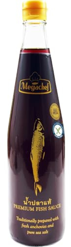MEGACHEF Premium Fischsosse - 700 ml Thai Fischsauce | Authentische Thai-Köche Qualität - Marinaden, Dressings, Wok-Gerichte - Natürliche Zutaten, glutenfrei