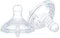Nuby Medium Flow Anti-Colic Bottle Teats, Easy Latch, Soft Flex Silicone, Breast Like Teats, Pack of 2