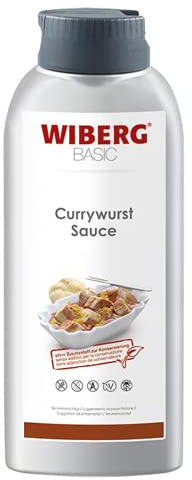 WIBERG Currywurst Sauce – Würzig-tomatige Gourmet-Sauce mit feiner Curry-Note – perfekt für Imbissklassiker, Pommes, Burger & Wraps, 750 ml