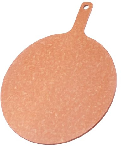 SWEIBIAI Small 13” Round Pizza Cutting Board Pizza Serving Board For Kitchen Charcuterie Board Wood Fiber
